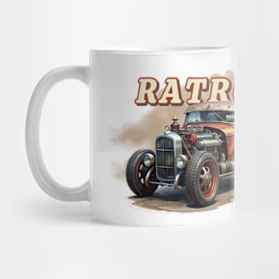 rusty hotrod car Mug